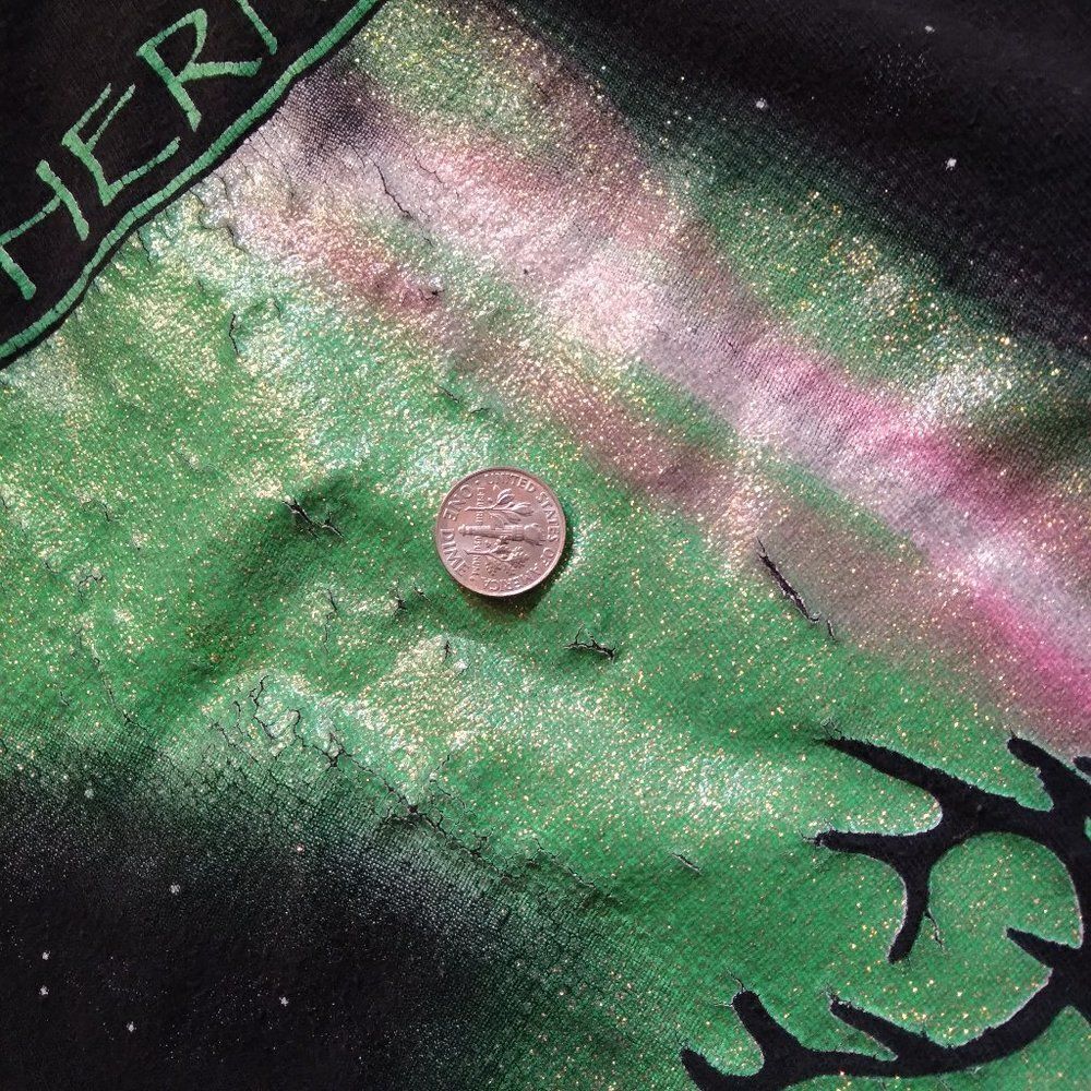 Vintage Northern Lights Alaska Deer Buck T-Shirt - Picture 4 of 8